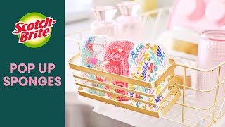 Scotch Brite For a Clean that Pops | Scotch-Brite® Pop Up Sponges