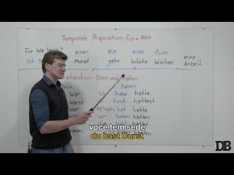 Temporale Präpositionen + Akk und die Verben sein und haben im Präteritum.