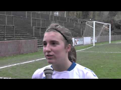 Selina Gijsbrechts na de wedstrijd Anderlecht 2 - Zonhoven op 23 11 2013