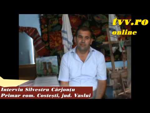 Costesti, jud. Vaslui - Interviu primar Silvestru Carjontu