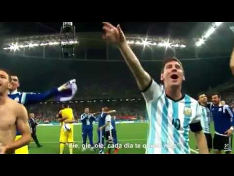 9 de julio de 2014, Argentina vencía a Holanda en penales y pasaba a la final (festejo de Messi)