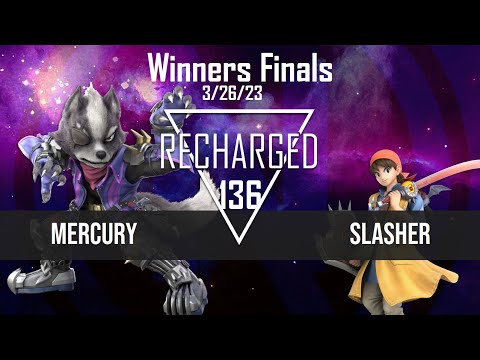 Recharged #136 Winners Finals - Mercury (Wolf) vs Slasher (Hero) - SSBU Tournament