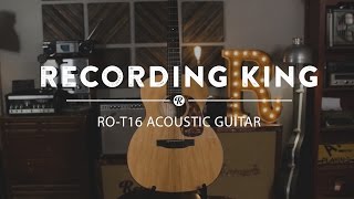 Video thumbnail for Recording King RO-T16 Torrefied Top Acoustic Guitar | Reverb Demo Video by Reverb