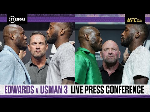 LIVE #UFC286 Press Conference: Edwards v Usman 3 🏆 The Final Chapter From London Town 🇬🇧