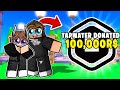 I Surprised My OLD FRIEND With $100,000 ROBUX.. He CRIED! (Roblox)