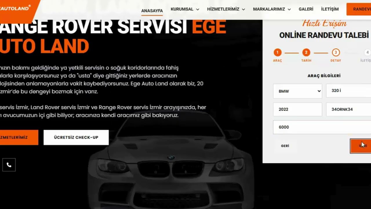Ege Autoland Web Tasarım & Dijital Dönüşüm Vaka Analizi