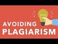 Avoiding Plagiarism