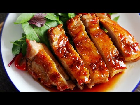 Sweet Vinegar Teriyaki Chicken Thighs & Homemade Teriyaki Sauce Recipe.甘酢照り焼きチキンレシピ(作り方)dinner,lunch