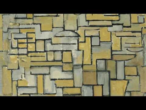 1913 | "Composition in Brown and Gray" by Piet Mondrian