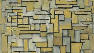 1913 | "Composition in Brown and Gray" by Piet Mondrian