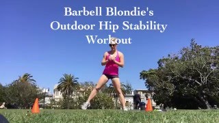 Barbell Blondie Outdoor Hip Stability Workout