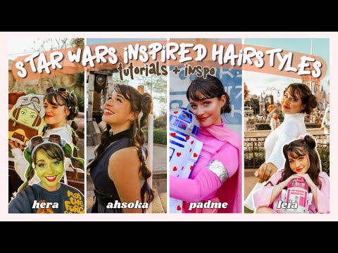 STAR WARS INSPIRED HAIRSTYLES ☆ beginner friendly hair tutorials (Star Wars with Meg ep 9)