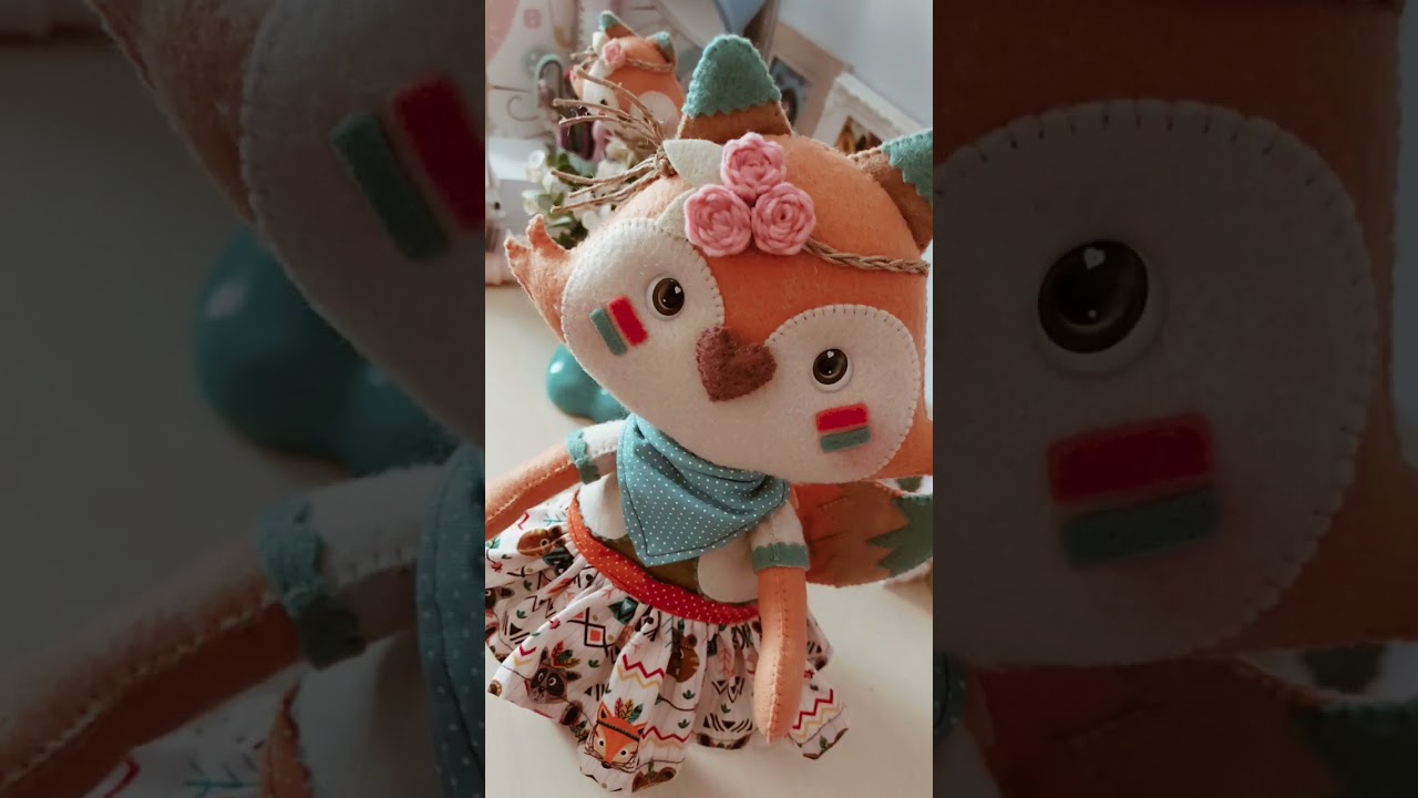 Como fazer Raposa em feltro? Apostila na Pré venda www.danivanessa.com.br