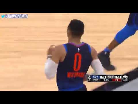 Russell Westbrook Full Highlights 2018.03.29 OKC Thunder at SA Spurs 19 11 5! | FreeDawkin
