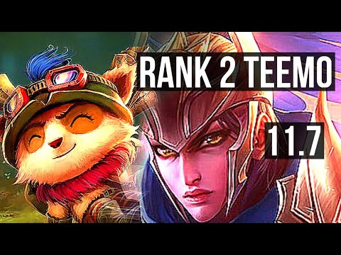 TEEMO vs QUINN (TOP) | Rank 2 Teemo, 2.4M mastery, 900+ games, 3/1/3 | BR Challenger | v11.7