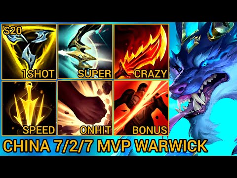 WARWICK = Reliable Carry Pick In Jungle - China Wild Rift New Build & Runes By Tiarty