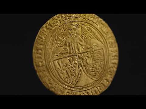 France, Henri VI, Angelot d'or, 1427, Rouen, 