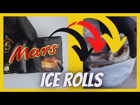 How to make MARS Bar to Ice Cream - relaxing & satisfying Food Transformation | Ice Cream Rolls ASMR