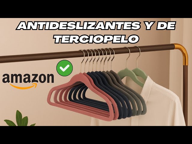 Vídeo relacionado con WEIDMAX Perchas para Pantalones y Faldas Cromadas Fuertes Con Clips Antideslizantes 28cm (11"), Metálicas para Calcetines, Paquete de 40
