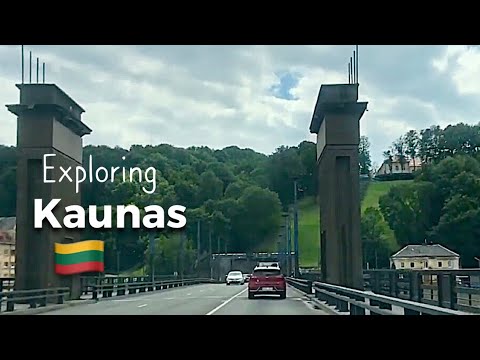 Exploring Kaunas By Car - LITHUANIA  - Vlog