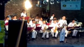 Japanese Navy Brass Band in Jamaica - July 22, 2014
