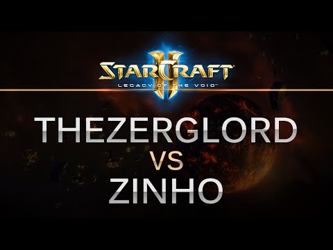 SC2 -- LOTV -- TheZergLord (Z) v Zinho (P) on Dusk Towers w/Hartless!