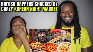 🇰🇷🇬🇧American Couple React "British Rappers SHOCKED By Crazy Korean Night Market" |TheDemouchetsREACT