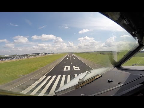 Approach and Landing runway 06 Schiphol Amsterdam airport (AMS EHAM).