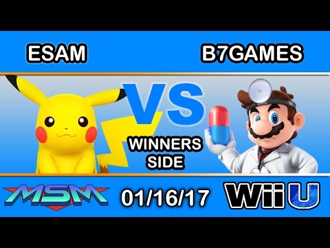 MSM 81 - PG | ESAM (Pikachu) Vs. B7Games (Dr. Mario) Winners Side - Smash Wii U