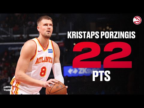 Kristaps Porzingis scores 22 points for Hawks at Wizards