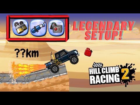 LEGENDARY SETUP! Can it get 10km? - Hill Climb Racing 2 Adventure