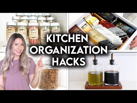 YouTube video about Want some seriously brilliant kitchen organization ideas to maximize space & efficiency? Here are 41 kitchen organization hacks that'll make your life way easier!