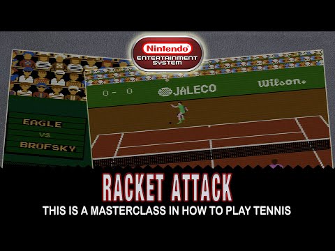 Racket Attack - there is a certain skill to playing tennis on the Nintendo Entertainment System