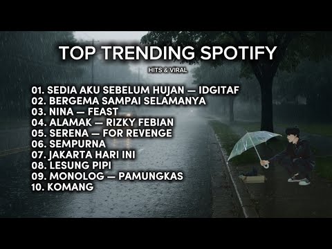 TOP TRENDING SPOTIFY INDONESIA 2025 || IDGITAF - SEDIA AKU SEBELUM HUJAN