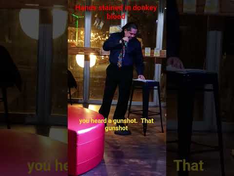 Hands stained in donkey blood #standupcomedy #washingtondc #donkey #bloodstained  #usmc #livelihood