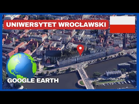 Uniwersytet Wrocławski in Breslau, Poland on Google Earth