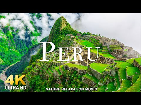 FLYING OVER PERU (4K UHD) - Relaxing Music Along With Beautiful Nature Videos - 4K LIVE UHD Video