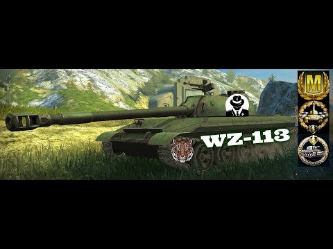 WZ-113 World of Tank Blitz Feat Frano & TIGER Aced gameplay 7200 DMG + Kolobanov