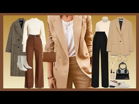 LOOKS ELEGANTES Y SENCILLOS DE MODA OTOÑO INVIERNO 2021 2022/ LOOKS MODERNOS PARA LLEVAR ESTE OTOÑO