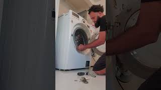 How to replace (outer) washer door seal spring without any tools