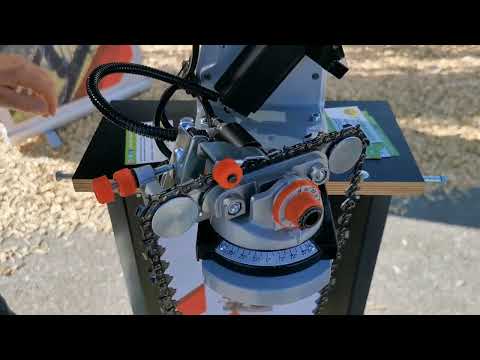 Wie schärfe ich eine Kette richtig? Mit einem elektrischen Kettenschärfgerät z.B. Oregon Schärfgerät