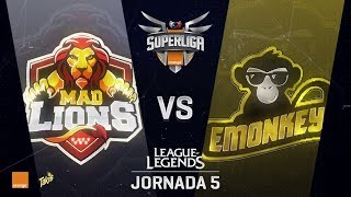 MAD LIONS vs EMONKEYS | Superliga Orange J05 | Partido 1 | Split Verano [2018]