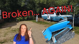 RV Step Broke Again, Inverter Disaster, & AC FIXED! Full-Time RV Life Update!