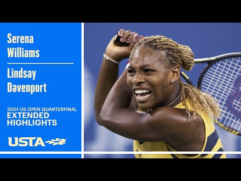 Serena Williams vs. Lindsay Davenport Extended Highlights | 2001 US Open Quarterfinal