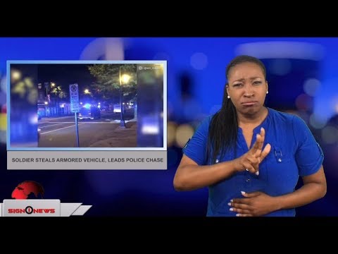 Soldier steals armored vehicle, leads police chase (ASL - 6.6.18)