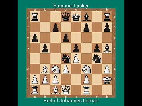 Rudolf Johannes Loman vs Emanuel Lasker #chess