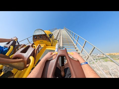 INSANE! Flying Aces Front Seat POV at Ferrari World Abu Dhabi