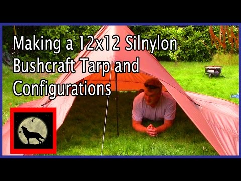 Making a 12x12, 25 Tie Outs Silnylon Bushcraft Tarp
