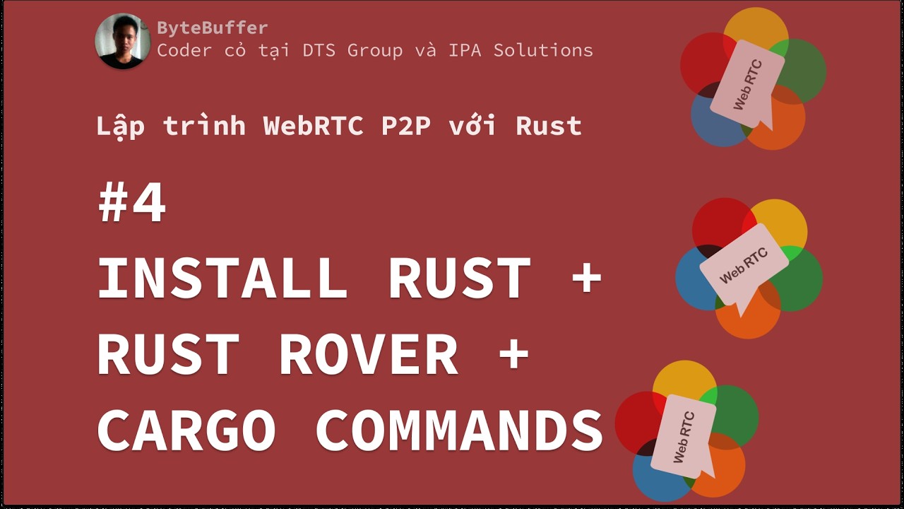 Rust WebRTC P2P #4 - Install Rust + RustRover + Cargo Commands
