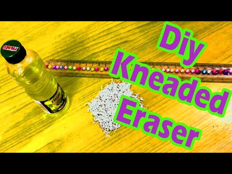 How to make a Kneaded Eraser at Home-DIY (Do It Yourself)